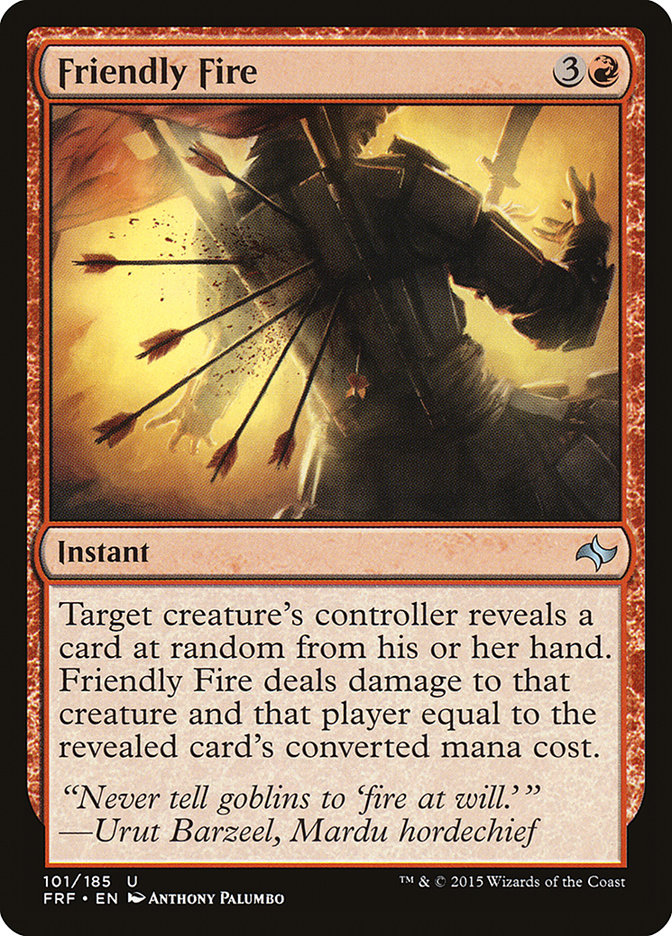 Friendly Fire [Fate Reforged] | Card Merchant Takapuna