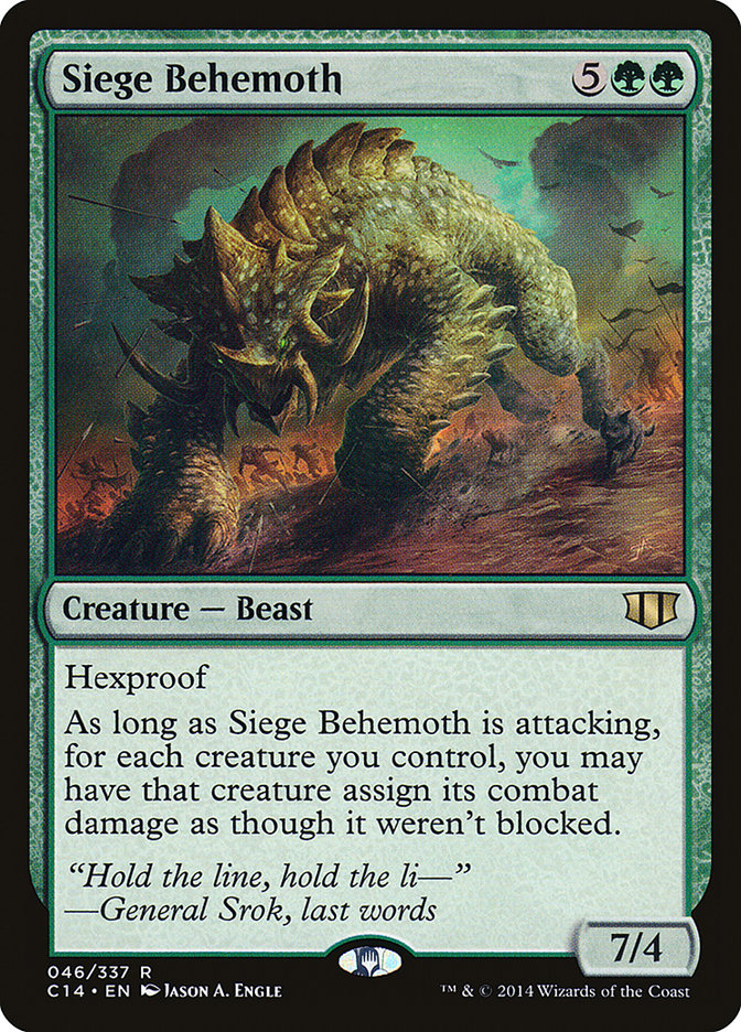 Siege Behemoth [Commander 2014] | Card Merchant Takapuna