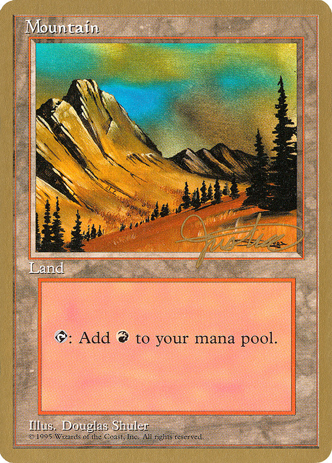 Mountain (mj375) (Mark Justice) [Pro Tour Collector Set] | Card Merchant Takapuna