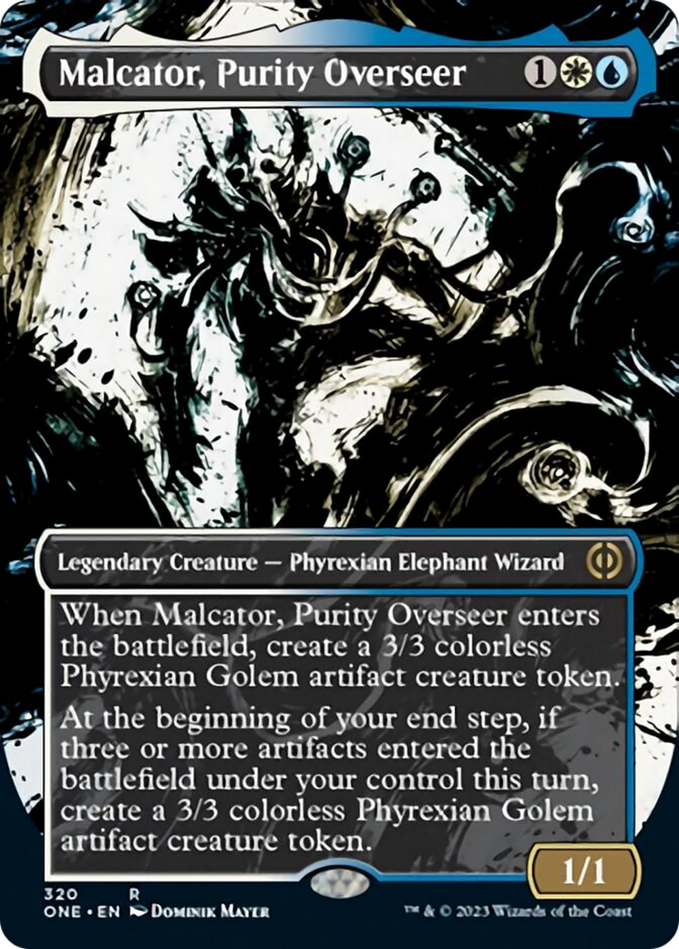 Malcator, Purity Overseer (Borderless Ichor) [Phyrexia: All Will Be One] | Card Merchant Takapuna