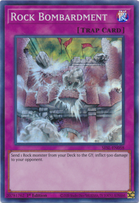 Rock Bombardment [SESL-EN058] Super Rare | Card Merchant Takapuna