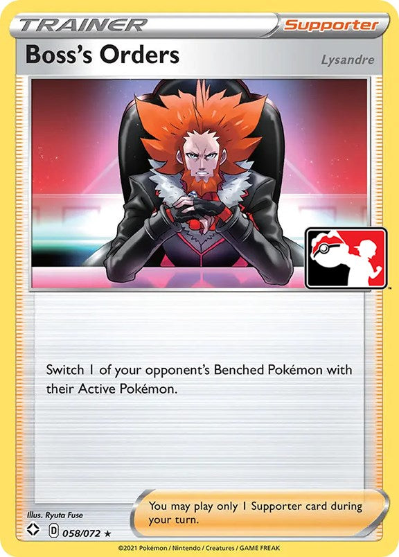 Boss's Orders (058/072) [Prize Pack Series One] | Card Merchant Takapuna