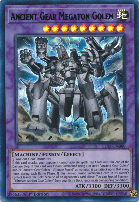 Ancient Gear Megaton Golem (Green) [LDS1-EN088] Ultra Rare | Card Merchant Takapuna