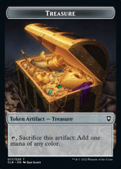 Treasure // Volo's Journal Double-Sided Token [Commander Legends: Battle for Baldur's Gate Tokens] | Card Merchant Takapuna