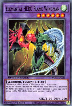 Elemental HERO Flame Wingman [SGX1-ENA21] Common | Card Merchant Takapuna