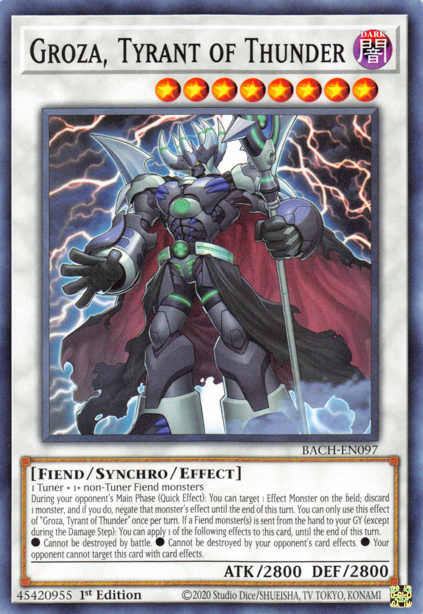 Groza, Tyrant of Thunder [BACH-EN097] Common | Card Merchant Takapuna