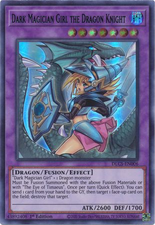 Dark Magician Girl the Dragon Knight (Alternate Art) (Blue) [DLCS-EN006] Ultra Rare | Card Merchant Takapuna