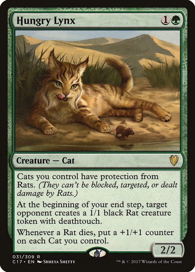 Hungry Lynx [Commander 2017] | Card Merchant Takapuna