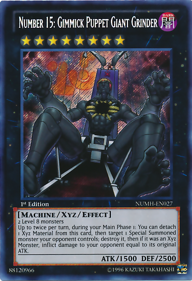 Number 15: Gimmick Puppet Giant Grinder [NUMH-EN027] Secret Rare | Card Merchant Takapuna