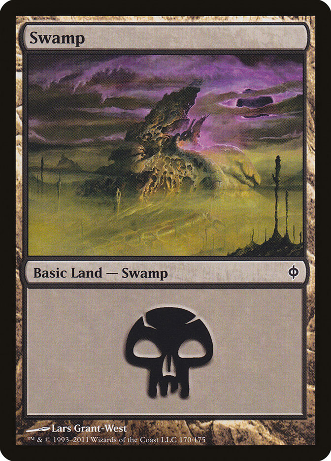 Swamp (170) [New Phyrexia] | Card Merchant Takapuna