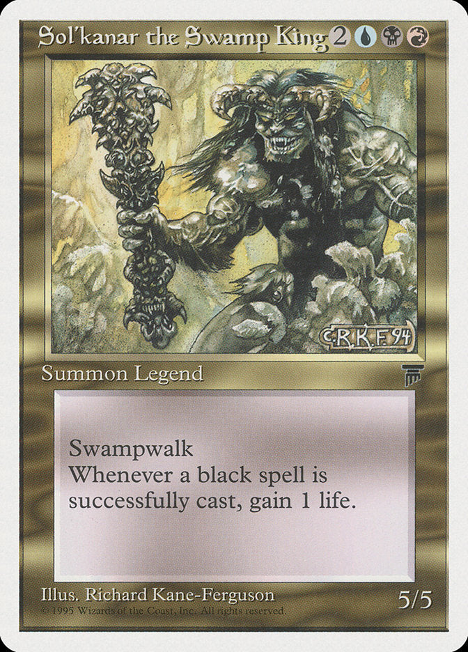 Sol'kanar the Swamp King [Chronicles] | Card Merchant Takapuna