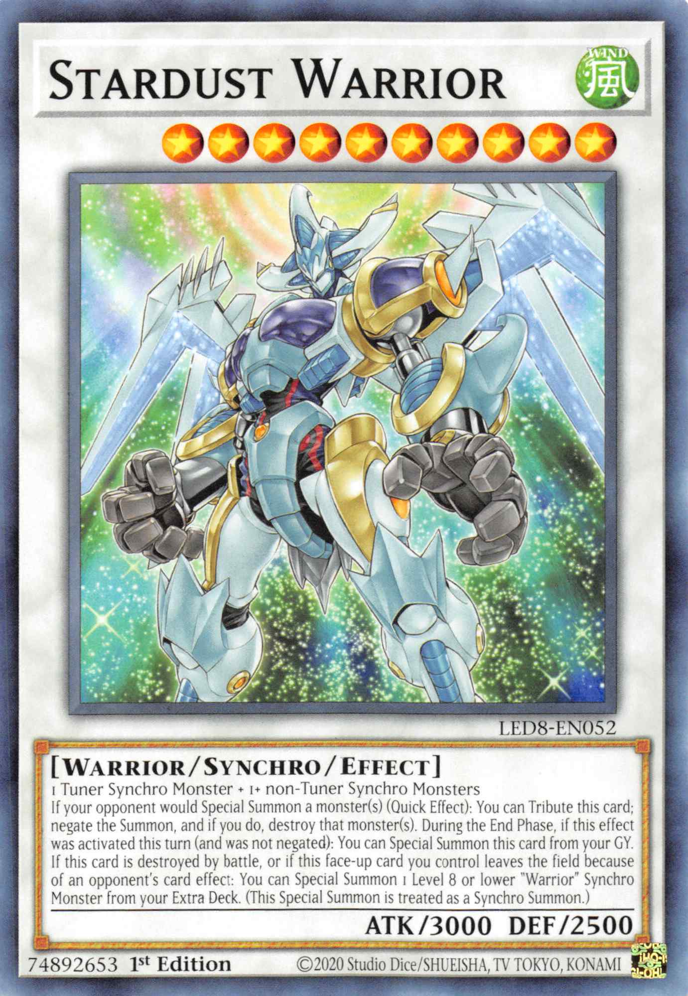 Stardust Warrior [LED8-EN052] Common | Card Merchant Takapuna