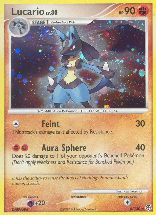 Lucario (6/130) [Diamond & Pearl: Base Set] | Card Merchant Takapuna