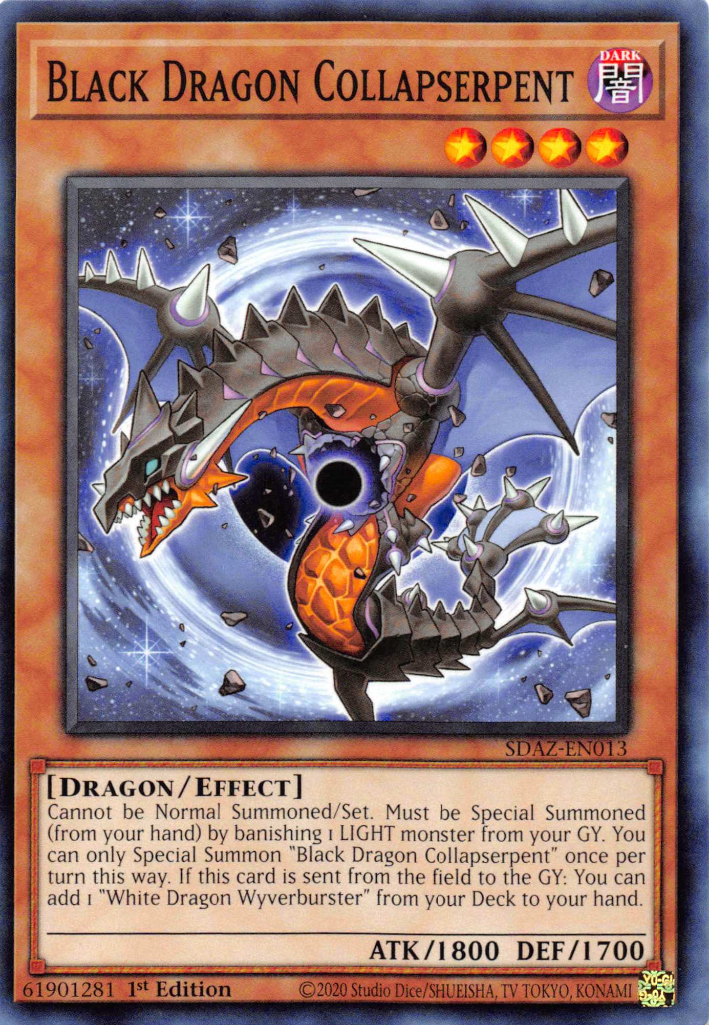 Black Dragon Collapserpent [SDAZ-EN013] Common | Card Merchant Takapuna