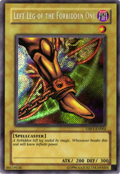 Left Leg of the Forbidden One [UBP1-EN002] Secret Rare | Card Merchant Takapuna