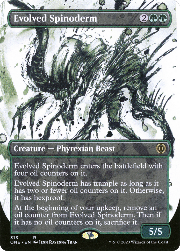 Evolved Spinoderm (Borderless Ichor) [Phyrexia: All Will Be One] | Card Merchant Takapuna