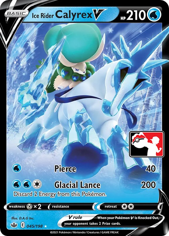 Ice Rider Calyrex V (045/198) [Prize Pack Series One] | Card Merchant Takapuna