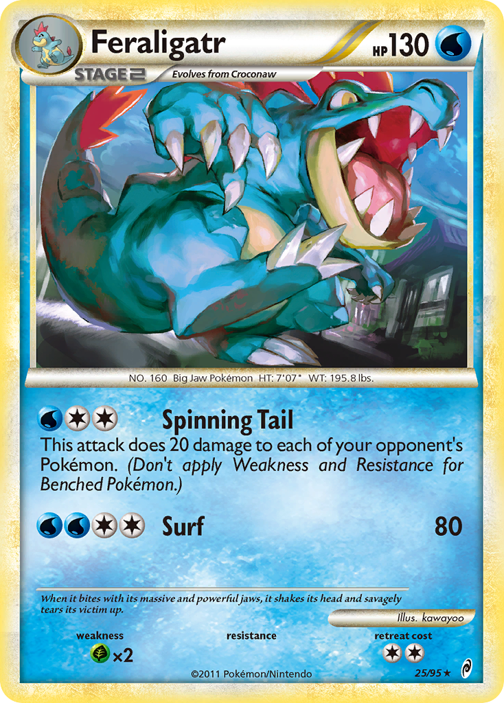 Feraligatr (25/95) [HeartGold & SoulSilver: Call of Legends] | Card Merchant Takapuna