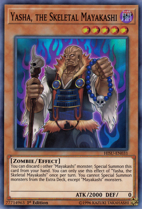 Yasha, the Skeletal Mayakashi [HISU-EN031] Super Rare | Card Merchant Takapuna