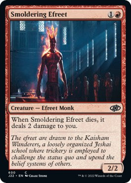 Smoldering Efreet [Jumpstart 2022] | Card Merchant Takapuna