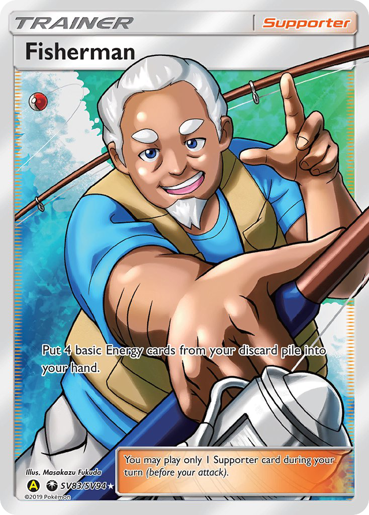 Fisherman (SV83/SV94) [Sun & Moon: Hidden Fates - Shiny Vault] | Card Merchant Takapuna