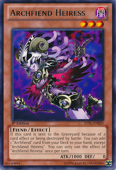 Archfiend Heiress [JOTL-EN029] Rare | Card Merchant Takapuna