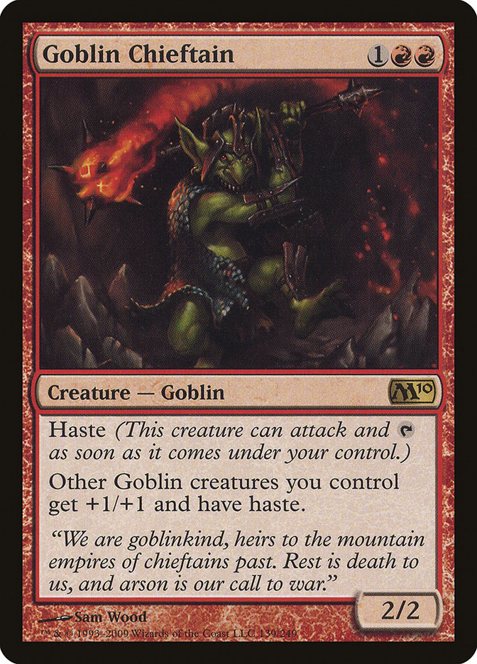 Goblin Chieftain [Magic 2010] | Card Merchant Takapuna