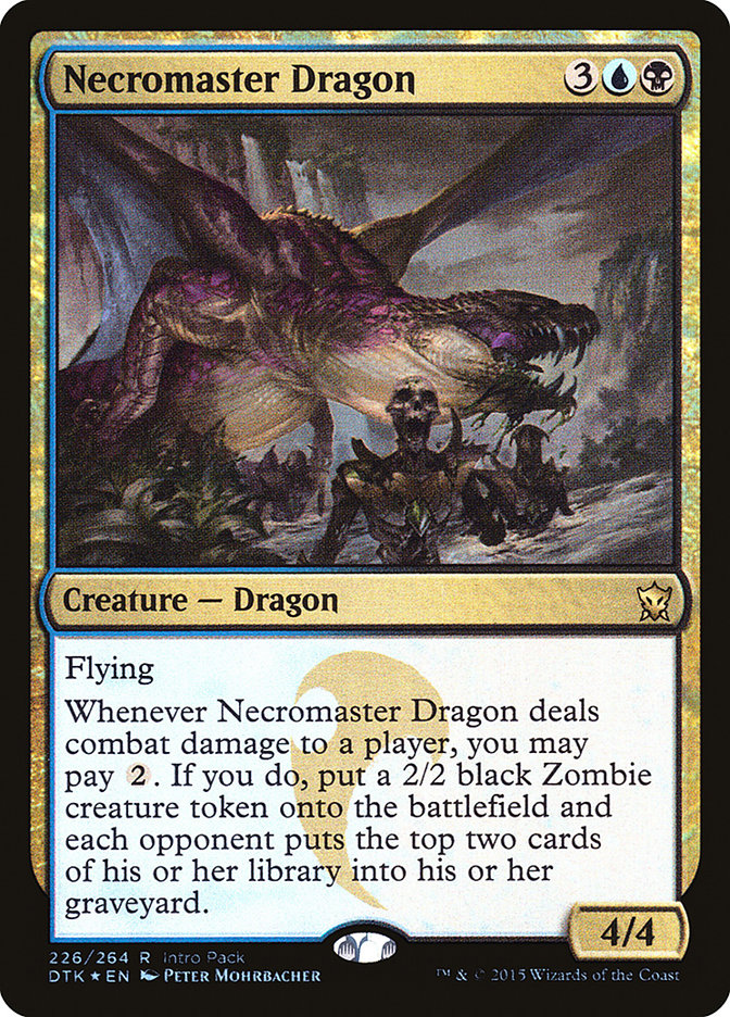 Necromaster Dragon (Intro Pack) [Dragons of Tarkir Promos] | Card Merchant Takapuna