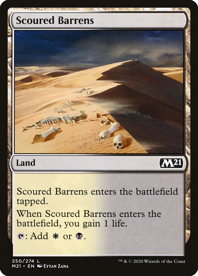 Scoured Barrens [Core Set 2021] | Card Merchant Takapuna