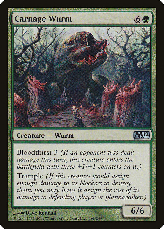 Carnage Wurm [Magic 2012] | Card Merchant Takapuna