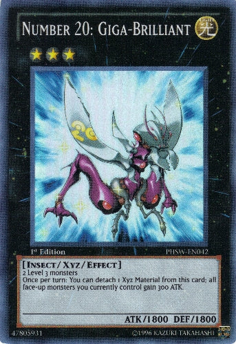 Number 20: Giga-Brilliant [PHSW-EN042] Super Rare | Card Merchant Takapuna