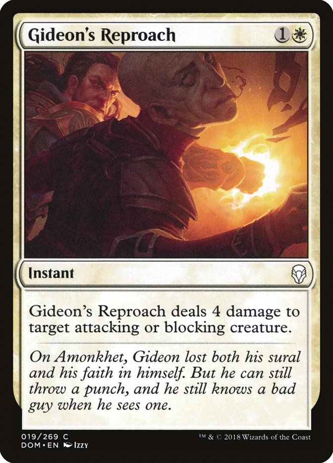 Gideon's Reproach [Dominaria] | Card Merchant Takapuna