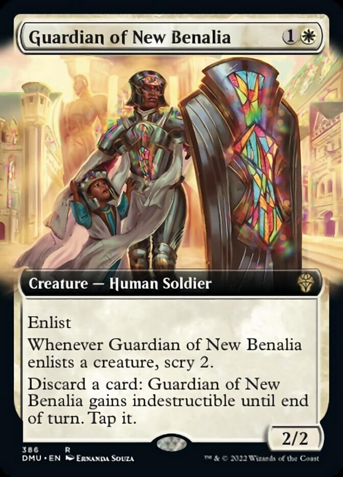 Guardian of New Benalia (Extended Art) [Dominaria United] | Card Merchant Takapuna