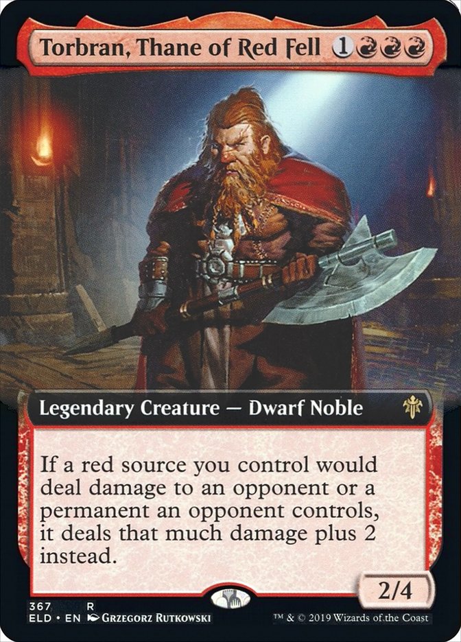 Torbran, Thane of Red Fell (Extended Art) [Throne of Eldraine] | Card Merchant Takapuna