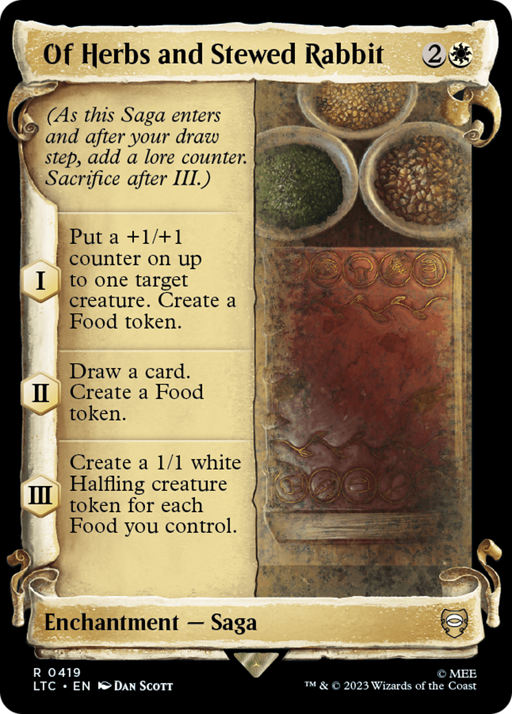 Of Herbs and Stewed Rabbit [The Lord of the Rings: Tales of Middle-Earth Commander Showcase Scrolls] | Card Merchant Takapuna