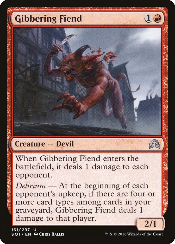 Gibbering Fiend [Shadows over Innistrad] | Card Merchant Takapuna