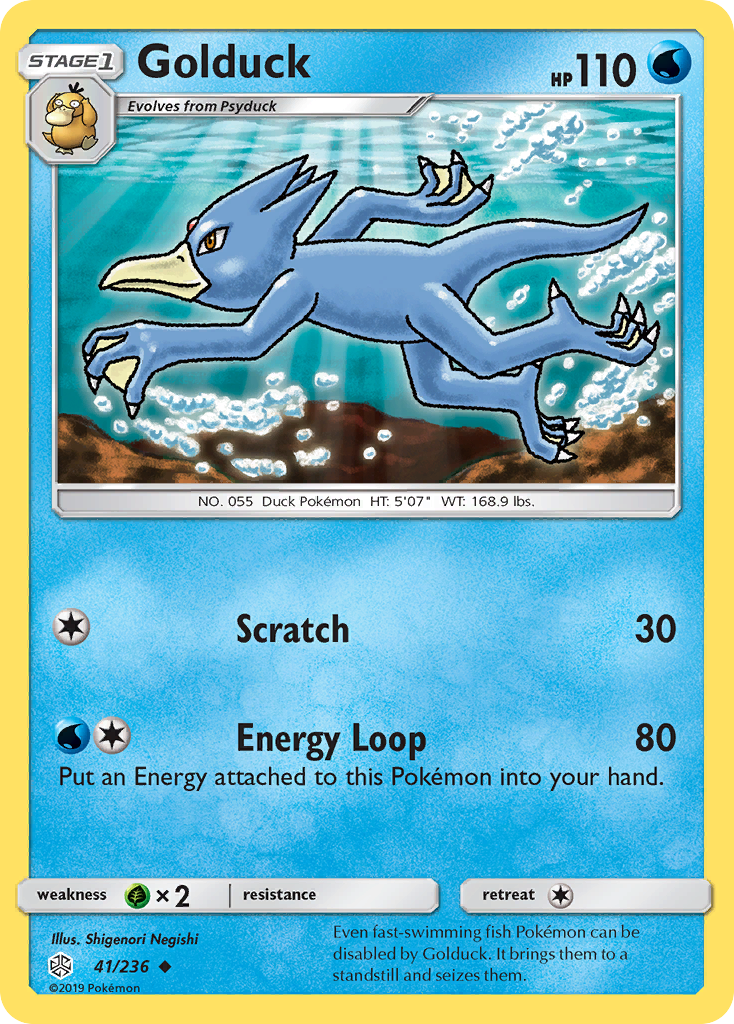 Golduck (41/236) [Sun & Moon: Cosmic Eclipse] | Card Merchant Takapuna