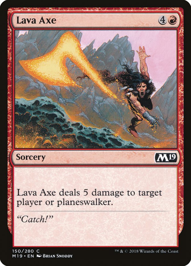 Lava Axe [Core Set 2019] | Card Merchant Takapuna