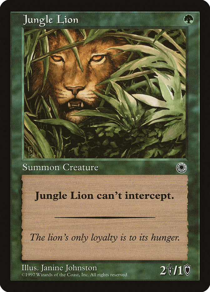 Jungle Lion [Portal] | Card Merchant Takapuna