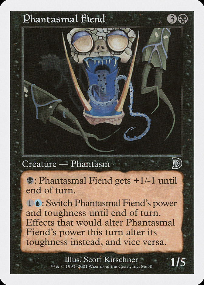 Phantasmal Fiend (Black Background) [Deckmasters] | Card Merchant Takapuna