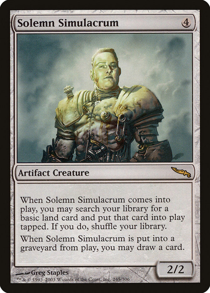 Solemn Simulacrum [Mirrodin] | Card Merchant Takapuna