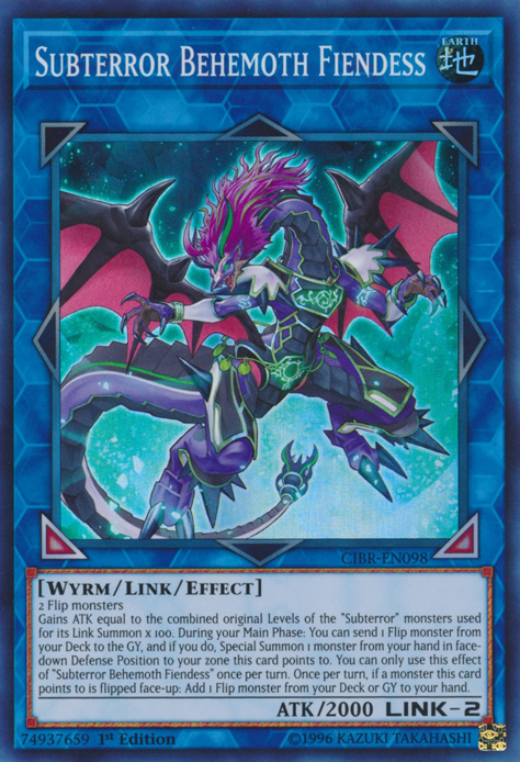 Subterror Behemoth Fiendess [CIBR-EN098] Super Rare | Card Merchant Takapuna