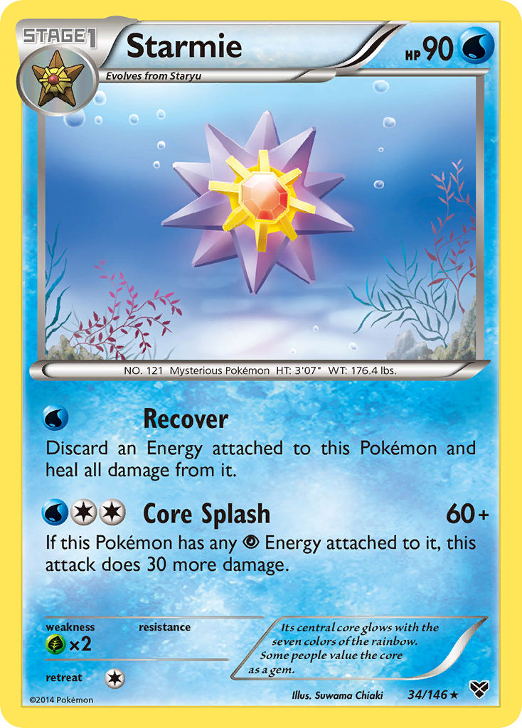 Starmie (34/146) [XY: Base Set] | Card Merchant Takapuna