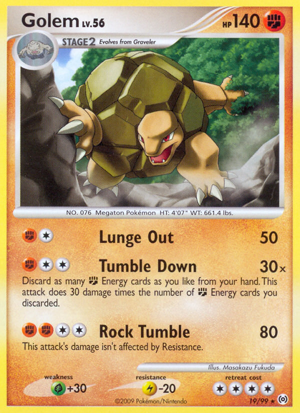 Golem (19/99) [Platinum: Arceus] | Card Merchant Takapuna