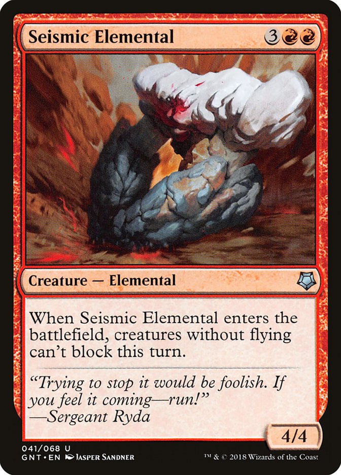 Seismic Elemental [Game Night 2018] | Card Merchant Takapuna