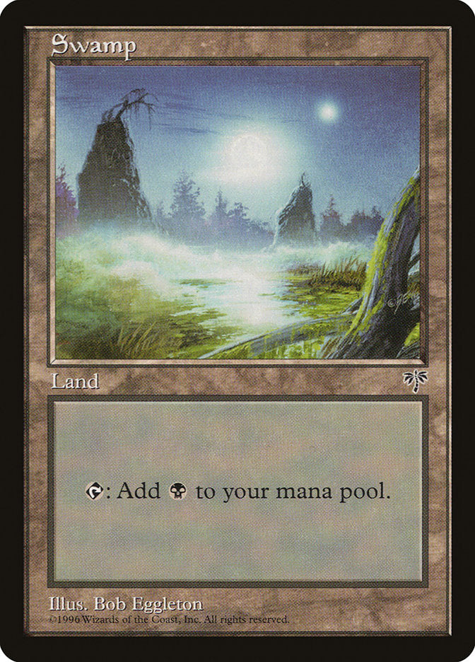 Swamp (Moon) [Mirage] | Card Merchant Takapuna