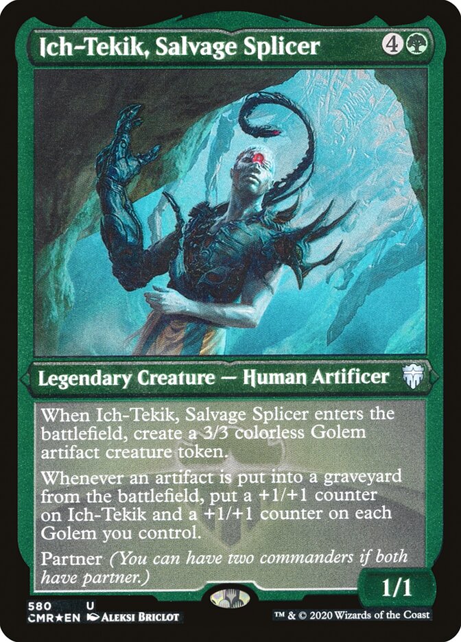 Ich-Tekik, Salvage Splicer (Etched) [Commander Legends] | Card Merchant Takapuna