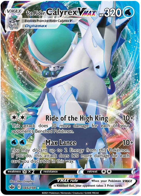 Ice Rider Calyrex VMAX (046/198) [Sword & Shield: Chilling Reign] | Card Merchant Takapuna