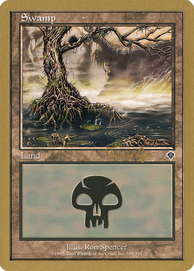 Swamp (tvdl339) (Tom van de Logt) [World Championship Decks 2001] | Card Merchant Takapuna