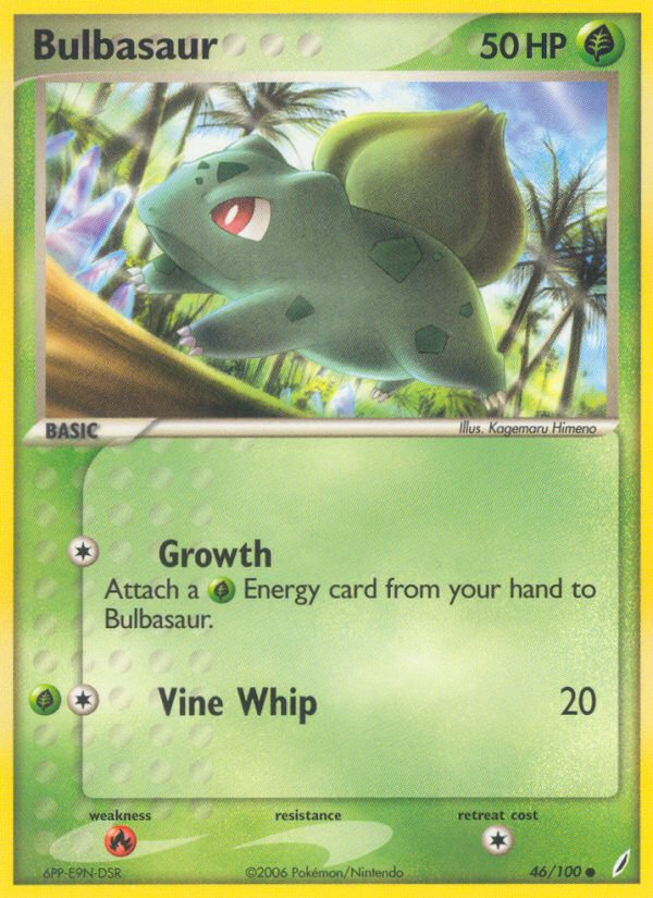 Bulbasaur (46/100) [EX: Crystal Guardians] | Card Merchant Takapuna